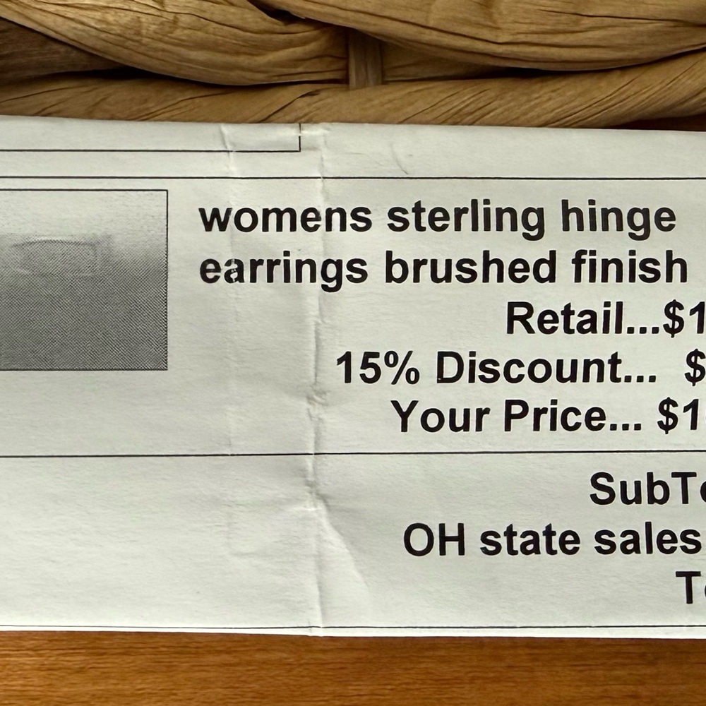 Brushed Sterling Silver Rectangular Hoop Earrings - image 5